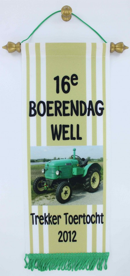 Rectangular pennant full colour 32x12